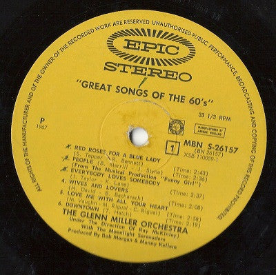 The Glenn Miller Orchestra : Great Songs Of The 60's / Glenn Miller Time  (LP, Album)