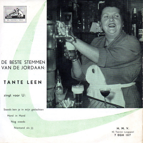 Tante Leen : Steeds Ben Je In Mijn Gedachten / Hand In Hand / Nog Steeds / Niemand Als Jij (7", EP, Whi)