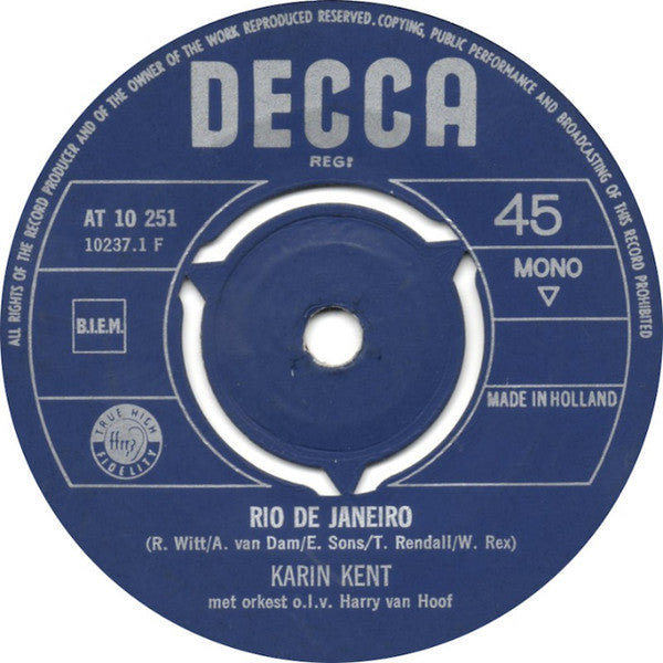 Karin Kent : Jelle Sal Wel Sien (7", Single, Mono)