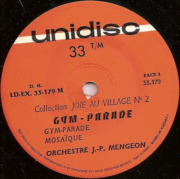 Jean-Paul Mengeon Et Son Orchestre : Gym.Parade (7", EP)