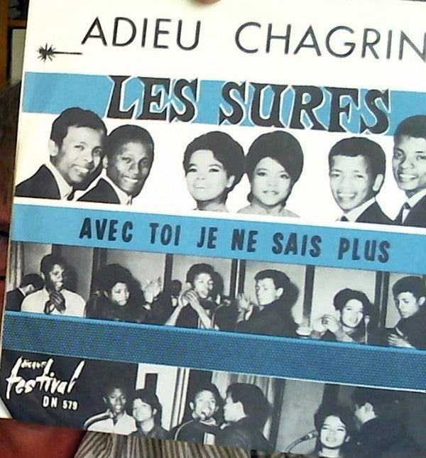 Les Surfs : Adieu Chagrin (7", Single, Mono)