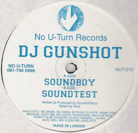 DJ Gunshot : Soundboy / Soundtest (12")