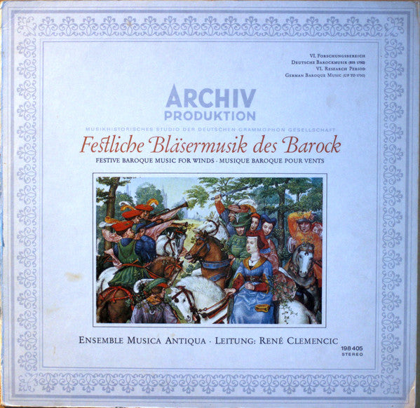 Musica Antiqua Wien, René Clemencic : Festliche Bläsermusik Des Barock (LP, RE, Gat)