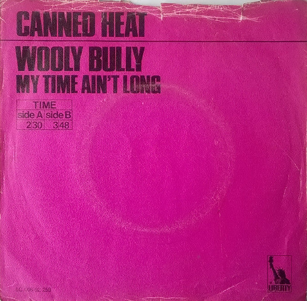 Canned Heat : Wooly Bully (7", Single)