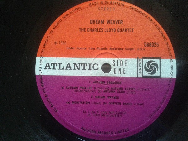 The Charles Lloyd Quartet : Dream Weaver (LP, Album)