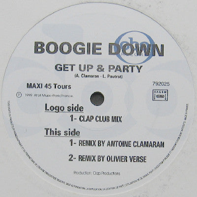Boogie Down (2) : Get Up & Party (12", Maxi)