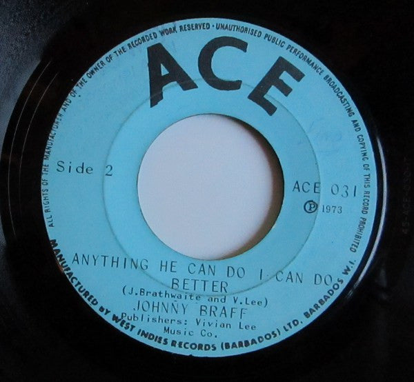 Johnny Braff : It Burns Inside (7", Single)