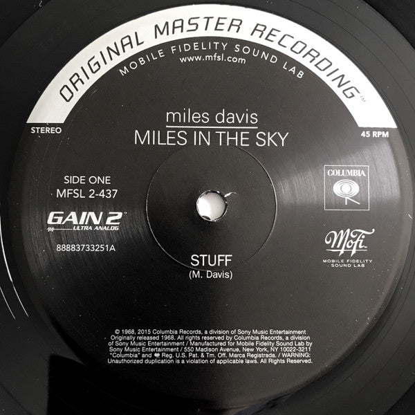 Miles Davis : Miles In The Sky (2x12", Album, Ltd, Num, RE, RM, S/Edition, 180)