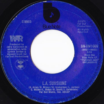 War : L.A. Sunshine (7", Styrene, Ter)