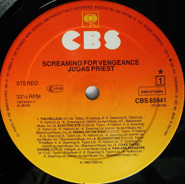 Judas Priest : Screaming For Vengeance (LP, Album)