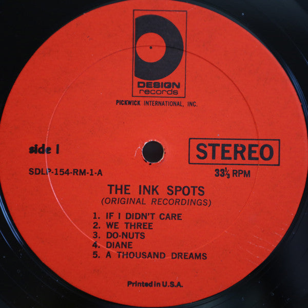 The Fabulous Ink Spots : The Ink Spots (LP, Comp, RE)