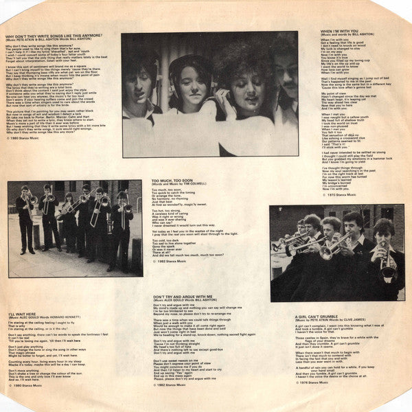 National Youth Jazz Orchestra featuring Litsa Davies : Why Don't They Write Songs Like This Any More? (LP, Album)