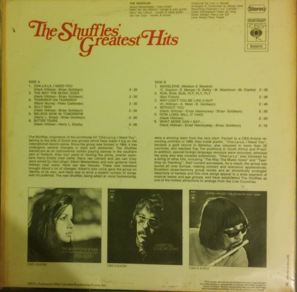 The Shuffles : The Shuffles' Greatest Hits  (LP, Comp)