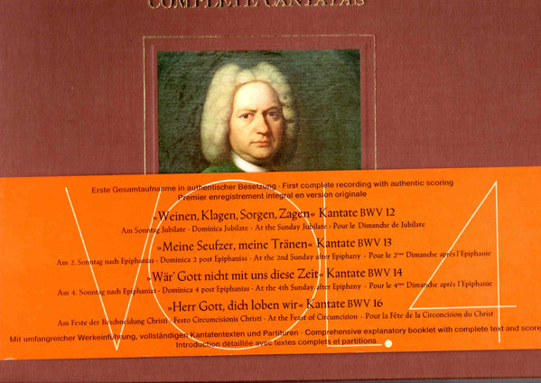 Johann Sebastian Bach : Kantatenwerk · Complete Cantatas | BWV 12-16 | 4 (2xLP + Box)