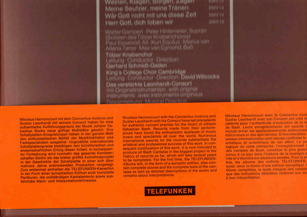 Johann Sebastian Bach : Kantatenwerk · Complete Cantatas | BWV 12-16 | 4 (2xLP + Box)