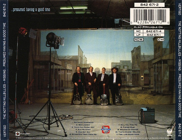 The Notting Hillbillies : Missing... Presumed Having A Good Time (CD, Album, RE)