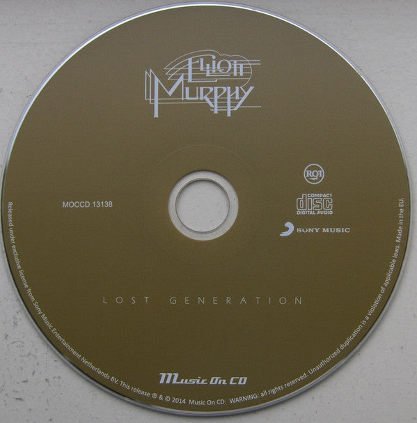 Elliott Murphy : Lost Generation (CD, Album, RE)