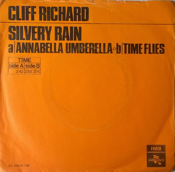 Cliff Richard : Silvery Rain (7", Single)