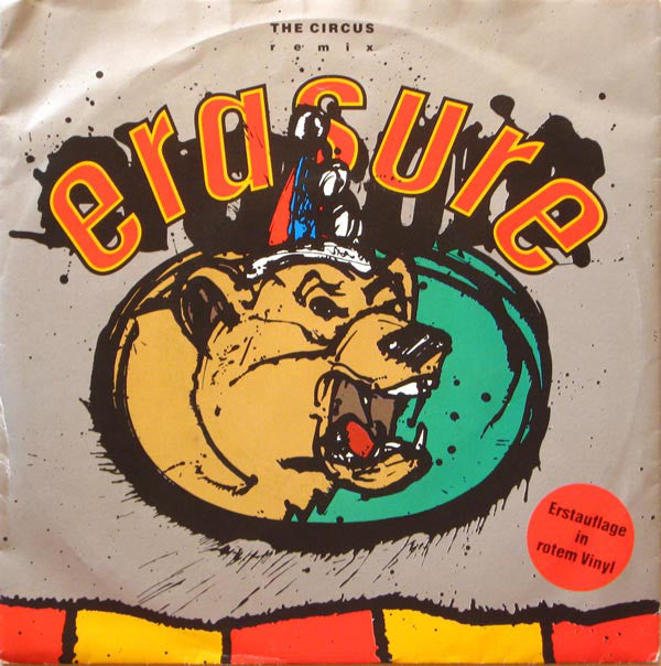 Erasure : The Circus (Remix) (7", Single, Red)