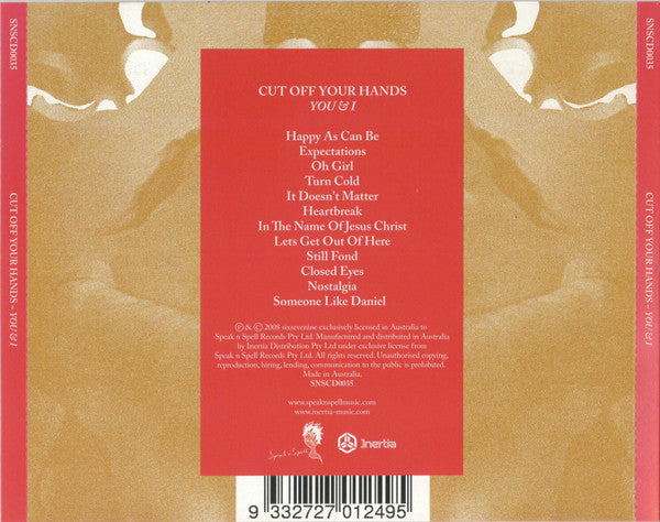 Cut Off Your Hands : You And I (CD, Album)
