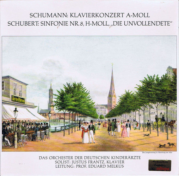 Orchester Der Deutschen Kinderärzte, Justus Frantz, Eduard Melkus : Schumann: Klavierkonzert A-Moll / Schubert: Sinfonie Nr. 8 H-Moll "Die Unvollendete" (LP, S/Edition)