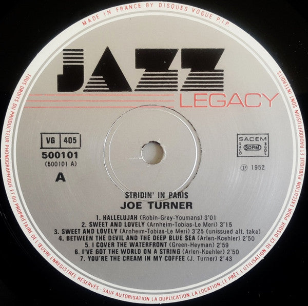 Joe Turner : Stridin' In Paris (LP, Album)