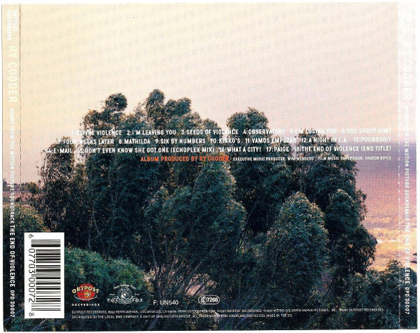 Ry Cooder : The End Of Violence (Score From The Motion Picture Soundtrack) (CD, Album)