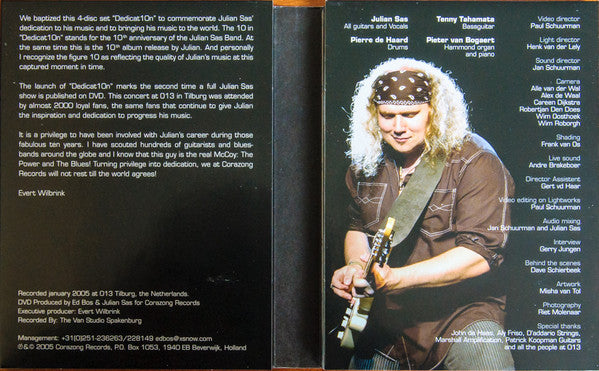 Julian Sas : Dedicat10n (2xDVD-V, Dlx, PAL, 5.1 + 2xCD, Dlx)