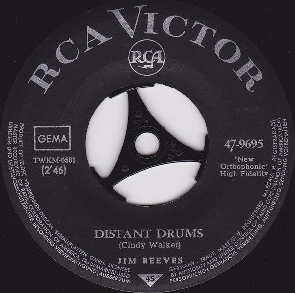 Jim Reeves : Distant Drums / My Juanita (7", Single, RE)