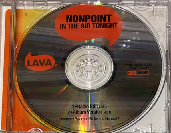 Nonpoint : In The Air Tonight (CD, Single, Promo)