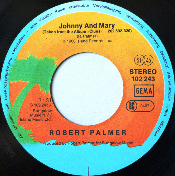 Robert Palmer : Johnny And Mary (7", Single)
