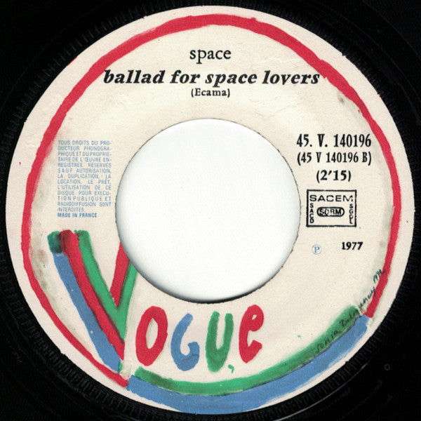 Space : Magic Fly (Original Version) (7", Single)