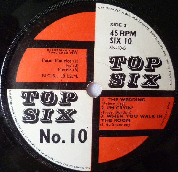 Unknown Artist : Top Six No. 10 (7", EP)