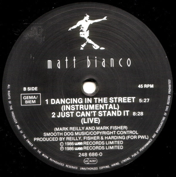 Matt Bianco : Dancing In The Street (12")
