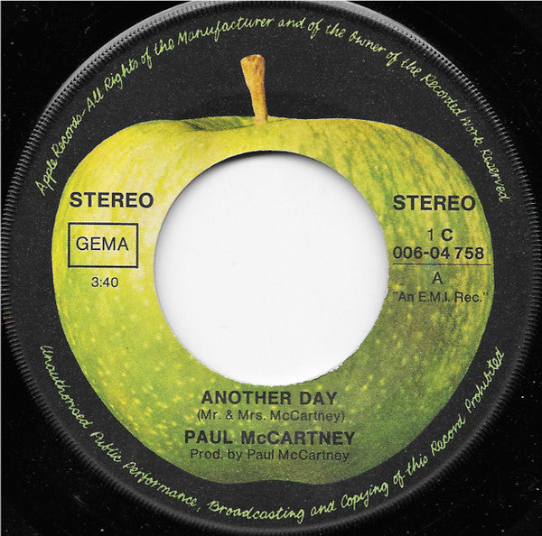 Paul McCartney : Another Day / Oh Woman Oh Why (7", Single)
