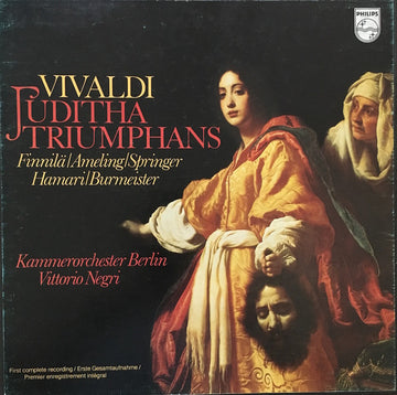 Antonio Vivaldi - Birgit Finnilä, Elly Ameling, Ingeborg Springer, Julia Hamari, Annelies Burmeister, Kammerorchester Berlin, Vittorio Negri : Juditha Triumphans (3xLP)