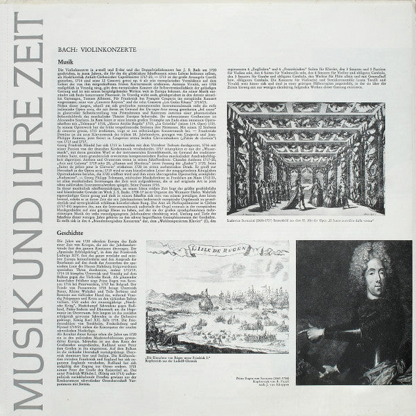 Johann Sebastian Bach : Violinkonzerte Auf Originalinstrumenten = Violin Concertos On Original Instruments (LP, RE, Gat)