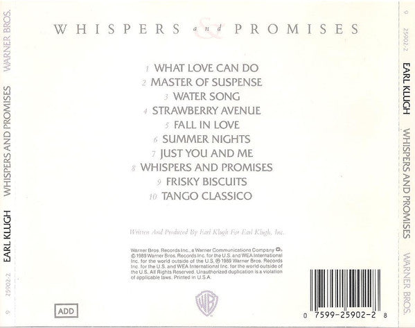 Earl Klugh : Whispers And Promises (CD, Album)