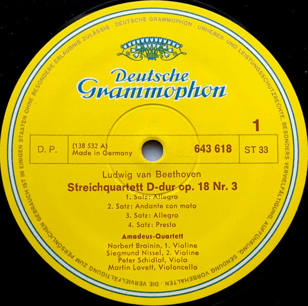 Ludwig Van Beethoven, Amadeus-Quartett : Beethoven Edition: Streicherquartette / Streicherquintett (Box, RE + 11xLP)