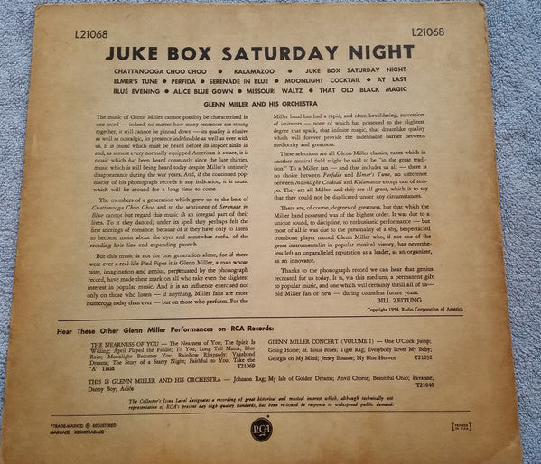 Glenn Miller : Juke Box Saturday Night (LP, Comp)