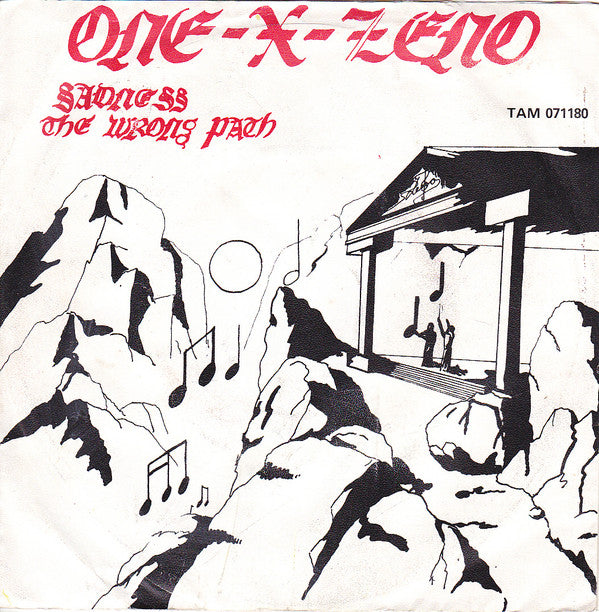 One-X-Zeno : Sadness / The Wrong Path (7", Single)
