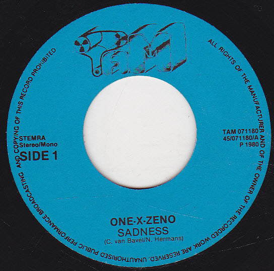 One-X-Zeno : Sadness / The Wrong Path (7", Single)