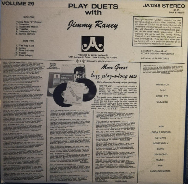 Jimmy Raney : Play Duets With Jimmy Raney (LP, Album)