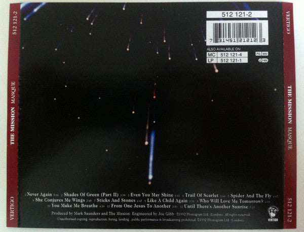 The Mission : Masque (CD, Album)