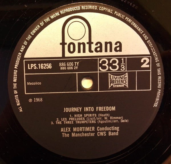 Alex Mortimer Conducting CWS (Manchester) Band : Journey Into Freedom (LP, Album)