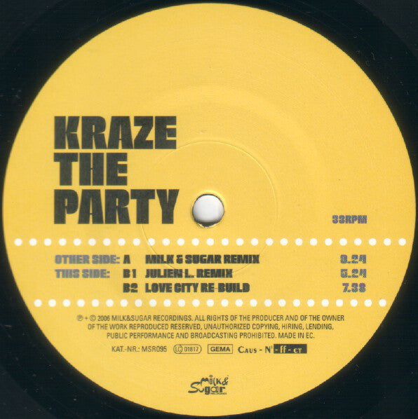 Kraze : The Party (12")
