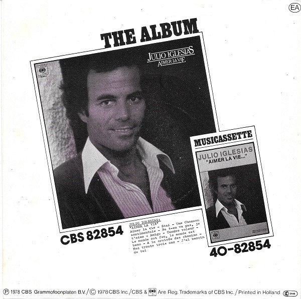 Julio Iglesias : Aimer La Vie (7")