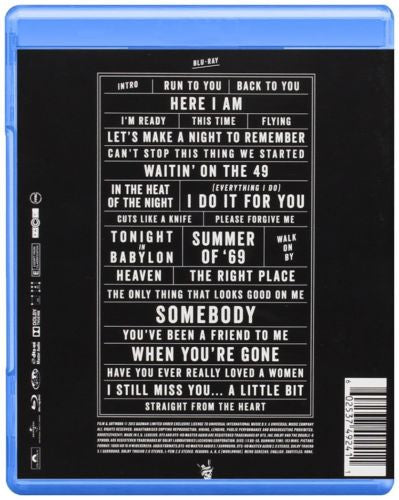 Bryan Adams : The Bare Bones Tour - Live at Sydney Opera House  (Blu-ray, Album)