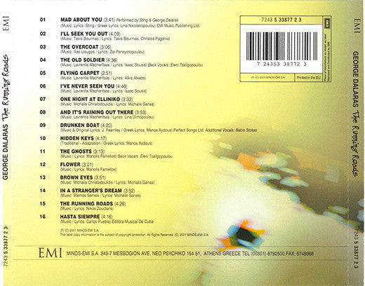 Γιώργος Νταλάρας : The Running Roads (CD, Album)