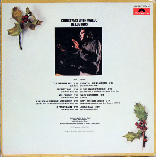 Waldo De Los Rios : Christmas With Waldo De Los Rios (LP)